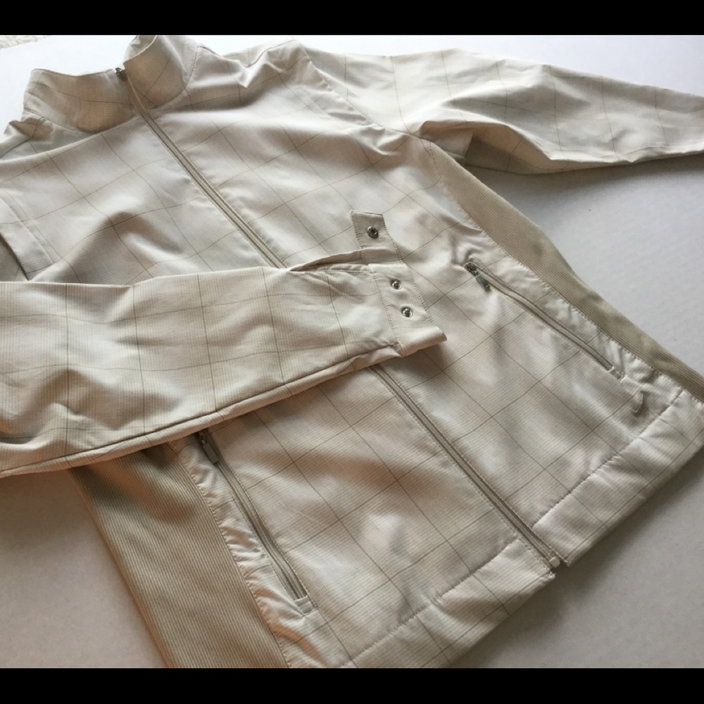 ❤️SOLD❤️NIKE GOLF Dri-Fit Jacket Plaid Lrg (12-14) - Picture 6 of 8